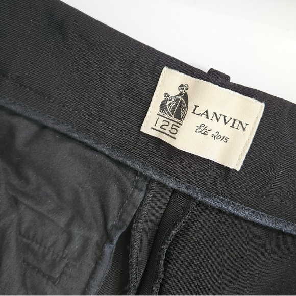 LANVIN Women’s Stretch Straight Cigarette Pants Black Size 38 (S) - Picture 5 of 11